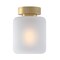 Westinghouse Fixture Ceiling SemiFlush-Mount 60W Judd 8In Chmpgn Brass Frosted Glass 6131100 - alternate 7